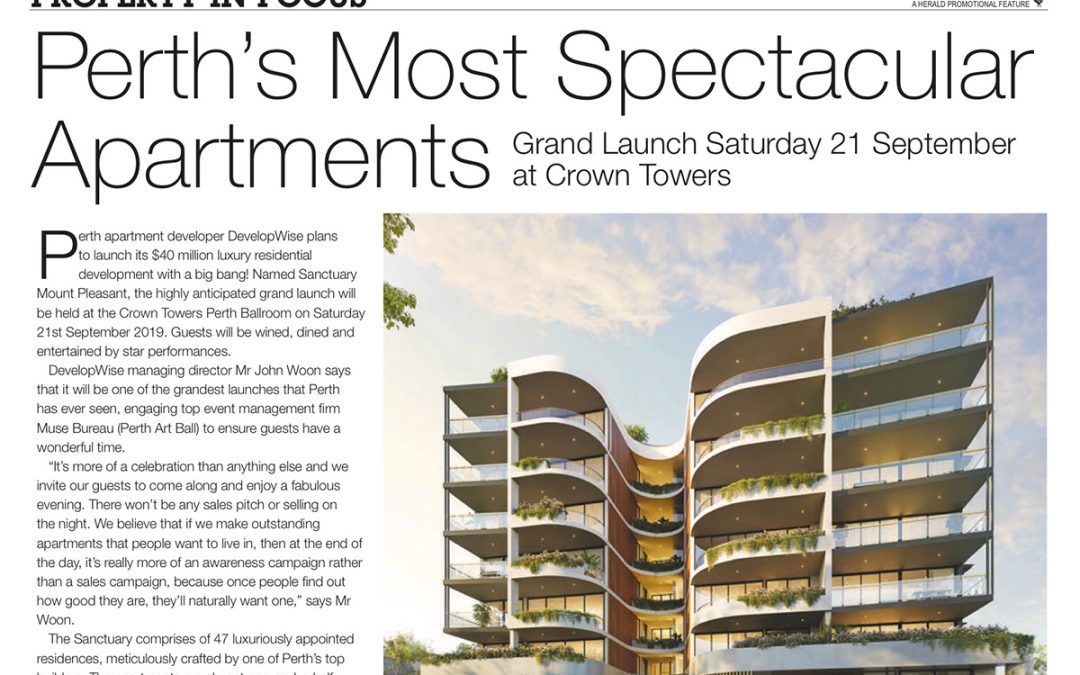 Sanctuary on Fremantle Herald: “Perth’s Most Spectacular Apartments”