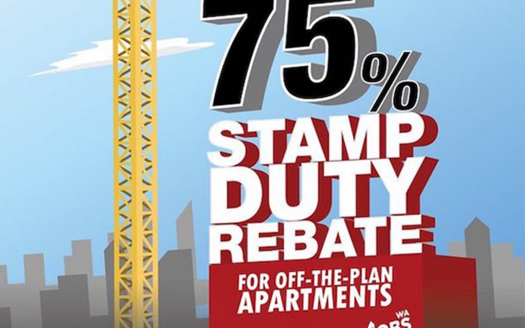 75% Stamp Duty Rebate of up to $50,000 for Off-The-Plan Perth Apartment Purchases!